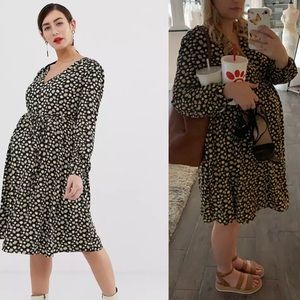 ASOS Maternity Fully Lined Floral Dress - Sz 12